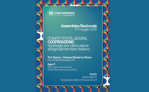 Assemblea nazionale Fedagripesca, Roma, 27 maggio 2026 